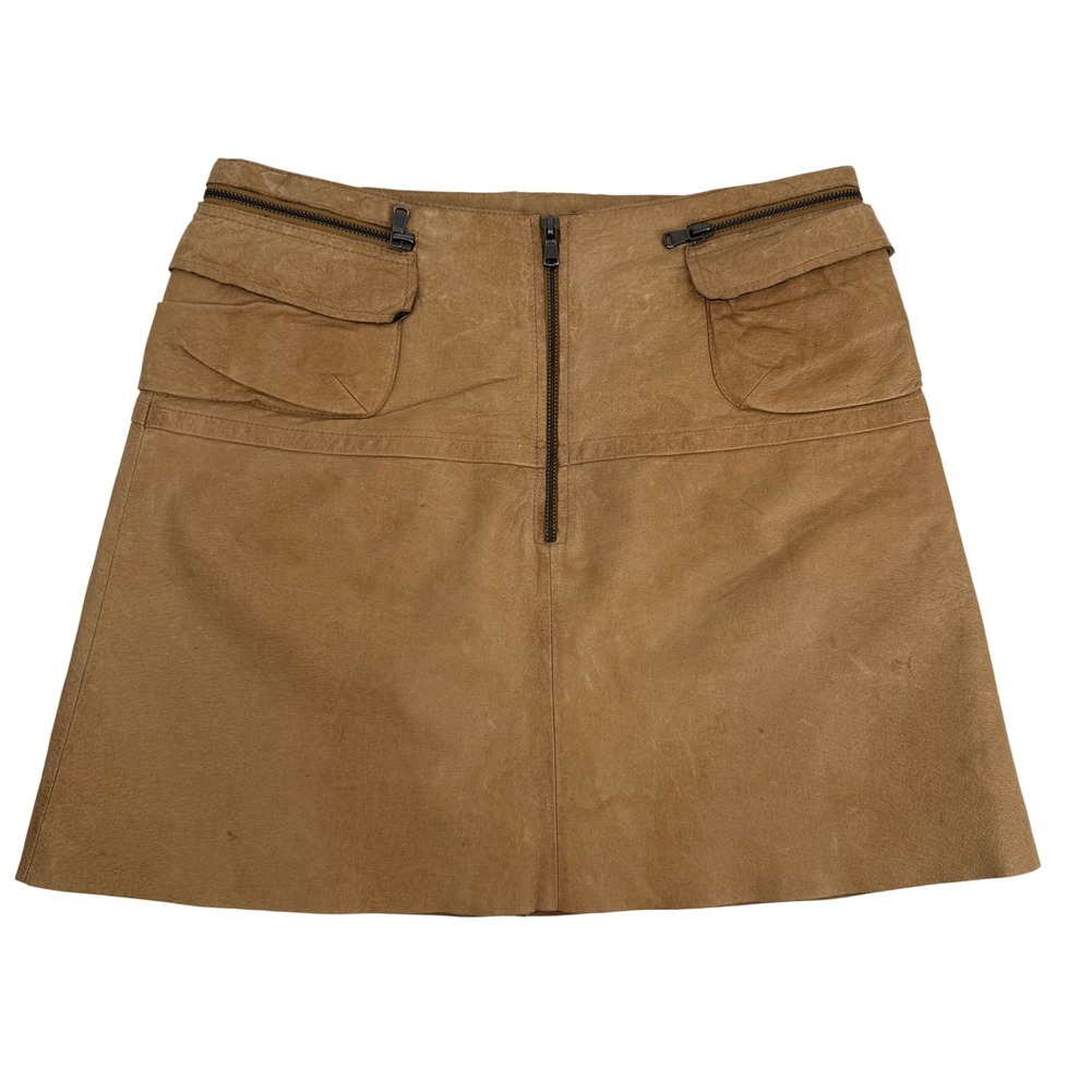 Jakett Genuine Leather Mini Skirt Y2K Style Buttery Soft Medium/Large‎